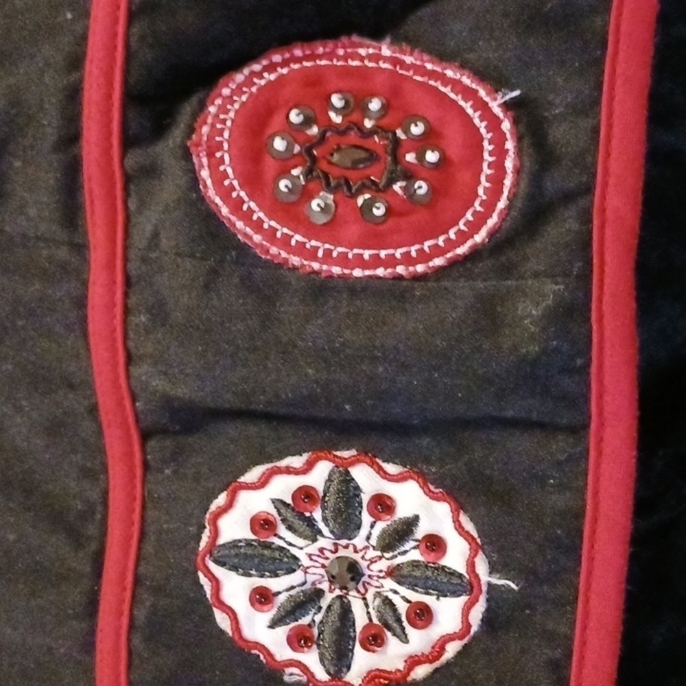 Ruby Rd Black Red Trimmed Jacket - image 7